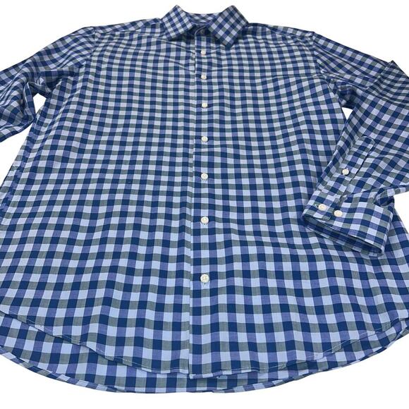 Ben Sherman Tailored Slim Fit Stretch Button Down Shirt Purple Size 15.5/32-33 - Picture 1 of 12